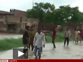 Pakistan floods Homes and roads washed away